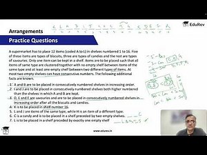 Arrangement: Practice Questions - 1 Video Lecture | CAT Preparation Course for Working Professionals