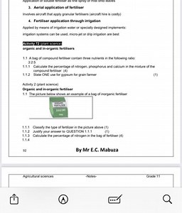 Appication or solubie tertuiser as tine spray or mist onto leav... | Filo