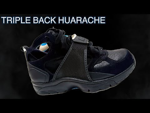 2025 Nike Air Trainer Huarache Triple Black Review & On Feet