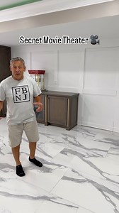 Secret Movie Theater! 🎥🤫 • • #movietime #cozynights #hiddendoor #theater | Finished Basements NJ