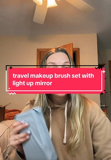 best tiktok purchase #tiktokshopfinds #tiktokshop #travel #mirror #travelmirrorwithlights #makeupmirror #makeupbrushes