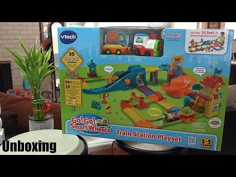 Go Go Smart Wheels Train Station Playset by VTECH Unboxing & Playtime 1 of 3