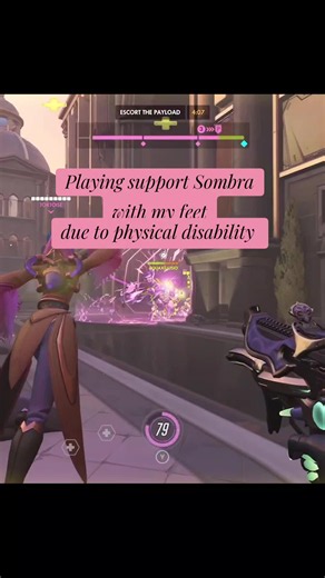How to Play Support Sombra with Limited Mobility