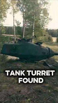 😱 Buried tank turret discovered – a real defensive position! Hidden tank turret #history