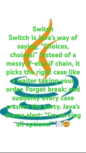 Learn, learn Java switch easy, bro ￼