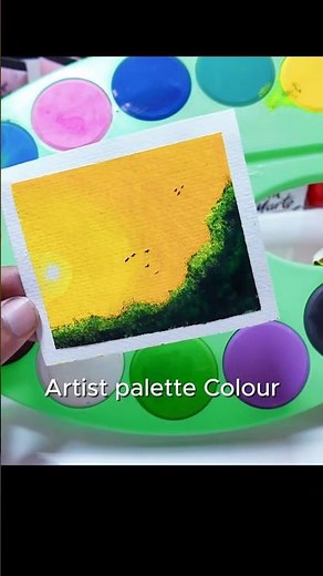 Easy Painting Ideas Using Artist Palette Colors | Simple Art for Beginners. Quick & Easy painting.