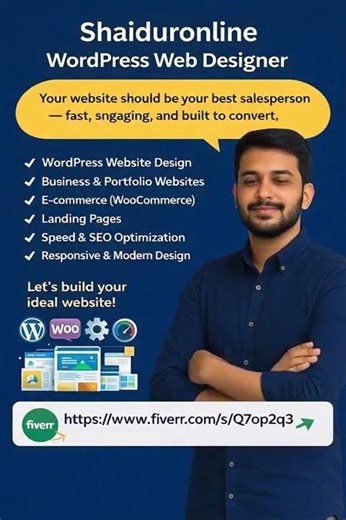 Professional WordPress Web Designer for USA Businesses | Fast & Modern Websites