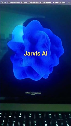 Jarvis 3 D ui Blob #shorts #ai