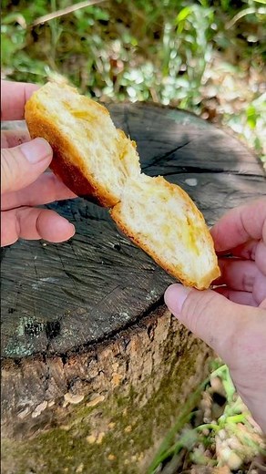 Biscuits Cooked in Cast Iron Dutch Oven Over a Campfire #shorts