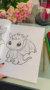 Dragon Coloring Book for Kids | Fantasy Creatures | 100 Pages Printable Activity PDF - Etsy Canada