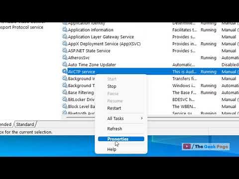 How to Disable AVCTP Service in Windows 11
