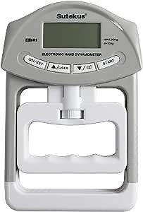 Sutekus Digital Hand Dynamomete -Grip Strength Measurement Electronic Hand Strengtheners 198 Lbs With 19 Sets of Individual Records