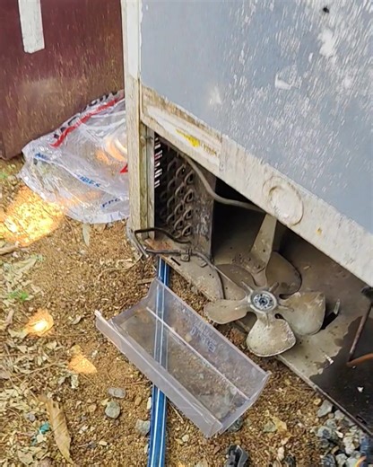 Deep freezer external condenser cleaning.. | Simple solutions