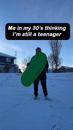 tobogganing feels like a jackass stun now #canada #winter #tobogganing | Cruz Yorkton