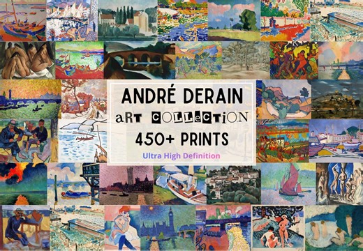 450  André Derain Paintings & Drawings, 10K  Ultra HD Prints, Fauvism Masterpieces, Colorful Modern Art Digital Downloads - Etsy Canada