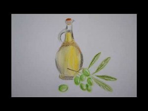 Olivenöl mit Olien zeichnen