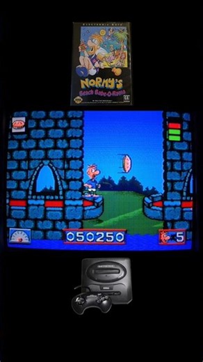 Normy's Beach Babe O-Rama (Sega Genesis) England 3 #shorts #gaming #gameplay #retro