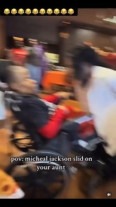 Come on mane 😭 why y’all this bootleg MJ slide up on auntie like that 😭😭😭 fool almost sent her to see The Lord 😭😂😭 | Keith Wallace