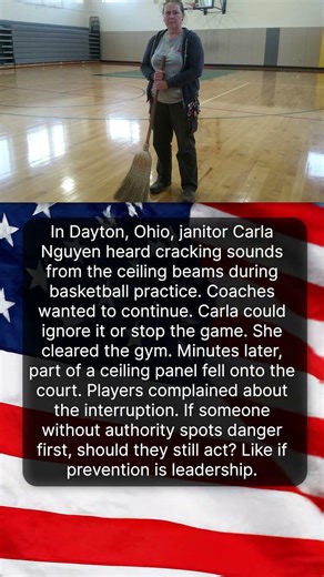 THE SCHOOL JANITOR WHO CLEARED THE GYM 🧹🏫
