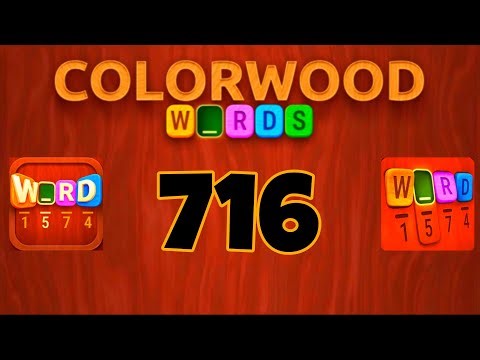 COLORWOOD WORDS Cryptogram level 716