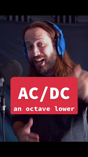 AC/DC Octave Lower Cover by Bass Singer | Metal Rock Inspired
