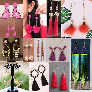 292K views · 10K reactions | Trendy 15 Party Wear Earrings Ideas For Fancy Outfits!!.. Quick Easy | Try at Home youtube.com/hetalsart | Hetal's Art | Facebook