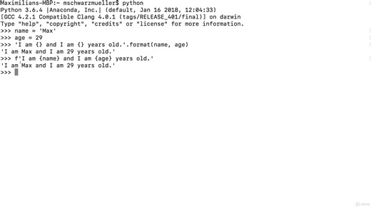 91 - Formatting Strings Conveniently with f