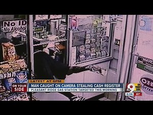 Robber snatches entire cash register from Montgomery Road Marathon gas station