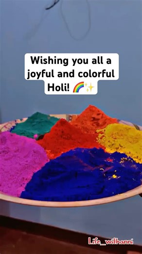 Wishing you all a joyful and colorful Holi! 🌈✨ #happyholi #minivlogshorts #vlog #moments #viral
