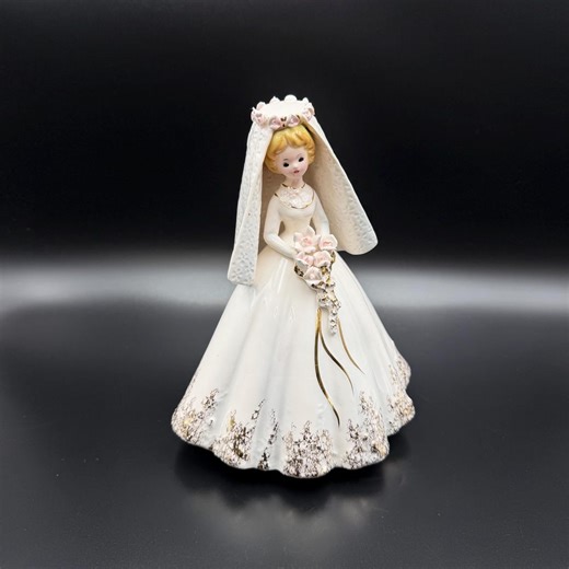 Josef Originals 8" Bride Figurine Japan | Vintage Bridal Decor | Romance Series | Black Eyes - Etsy