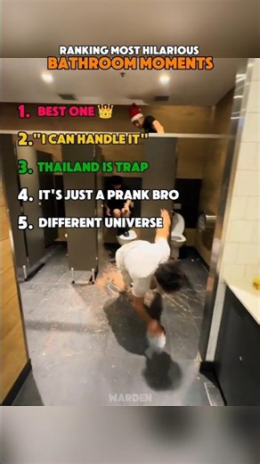 Ranking most hilarious bathroom moments #funny #tiktok