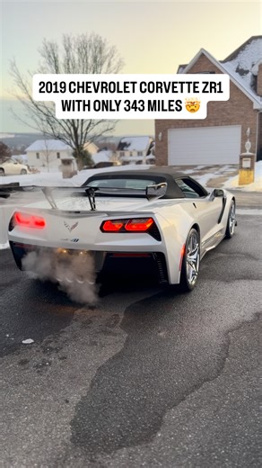 The Low Miler on Instagram: "343 miles. Preserved perfection. This 2019 Chevrolet Corvette ZR1 Convertible represents the absolute peak of front-engine Corvette engineering. Finished in Blade Silver Metallic over Adrenaline Red, equipped with the 7-Speed Manual, ZTK Track Performance Package, and 3ZR, this is a 1 of 1 configuration built for the purist collector. The final chapter. Untouched. Documented. Iconic. @thelowmiler"