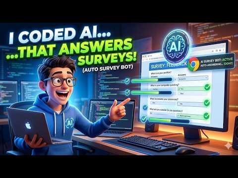 I Coded an AI Chrome Extension That Auto-Answers Surveys! 🤯 (Auto Survey Bot) #ai #survey #viral