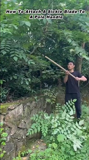 How To Attach A Sickle Blade To A Pole Handle
