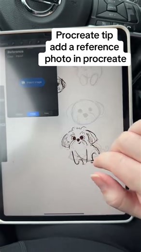 Add reference image in procreate