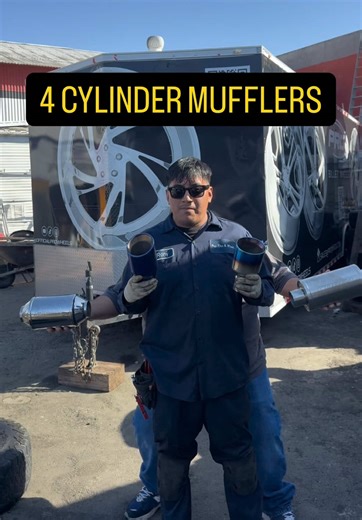 Need a muffler for your 4Banger? Try these! Borla resonator, SRP or the Black widow race venom. Let us know what you think in the comments Premier Wheels & Tires 16102 Pioneer Blvd Norwalk CA 90650 (562) 926-8472 🏎️ - wheels & tires - alignments - lift & leveling kits - catalytic converters - exhaust - basic maintenance Financing 100 days no interest available!! DM us for a quote today! #exhaust #muffler #fypシ #cars #mechanic
