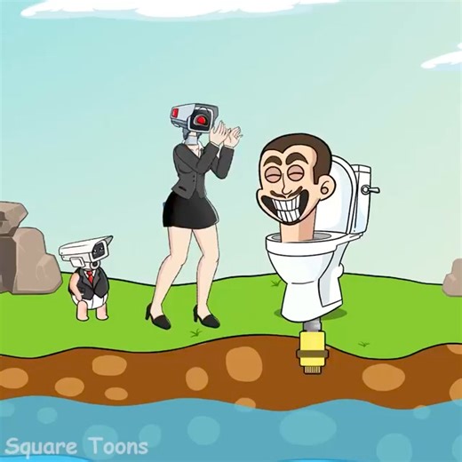 6.8K views · 614 reactions | Funny animation藍藍藍 #shorts #cartoon #story | Square Toons | Facebook