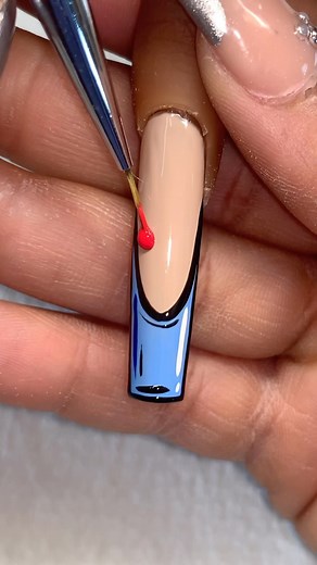 47K views · 4.7K reactions | Pro tip: Add blood effect to almost any nail design to add a Halloween touch 喝喝喝 | NineLuxe Nails | Facebook