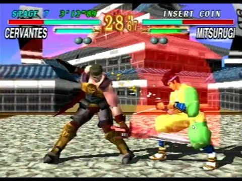 Soul Edge PS1 - Arcade Mode with Cervantes