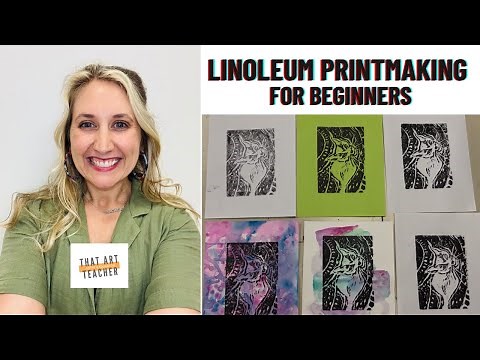 How to Do Linoleum Printmaking for Beginners | Easy Step-by-Step Printmaking Tutorial