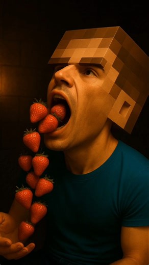 Blender 3D Tutorial on Instagram: "Unreal Satisfying Minecraft Cloth and Fluid Simulation Ever #blender3d #blender #3d #game"