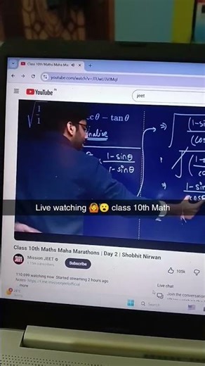 Class 10th math board exam live watching 🙆 #ritikmishra #shobhitnirwan #pw #shorts #class10 #boards