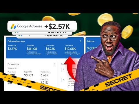 How I Made $2k In A Day With Google AdSense | 10 Side Hustles For 2025