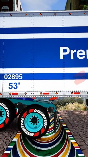 Truck Tow Trailers vs Reverse Speed Bumps | BeamNG Drive 🚚 #short #beamng #beamngdrive #trucksvs