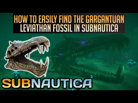 How to find the Gargantuan Leviathan Fossil in Subnautica