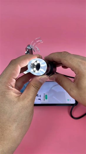 1000X Electronic Microscope 😱 Hair Tak Clear | #shorts #microscope