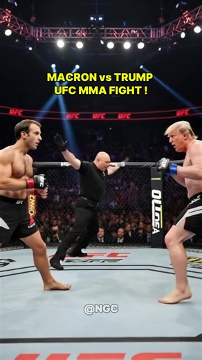 Macron VS Trump #ufc #trump #macron #ia #humour