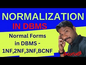 Normalization in DBMS | Normal Forms in DBMS - 1NF,2NF,3NF,BCNF || DBMS || #DBMS || #normalization