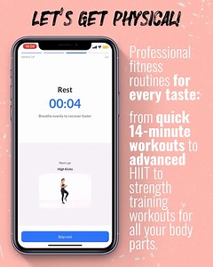 Let’s get physical! 🕺 Getting bored of your old workouts or looking for an excellent place to start? We got you covered! Whether you’re a complete beginner or an advanced exerciser, you will find something new to enjoy with the DoFasting app. 🕐 Set up your workout schedule, choose your fitness level, and get moving. No need for a gym or expensive equipment. 👟 Professional fitness routines for every taste: from quick 14-minute workouts to advanced HIIT to strength training workouts for all you