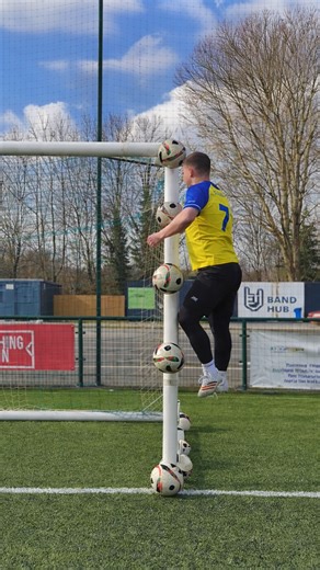 Who wins the high jump header challenge?